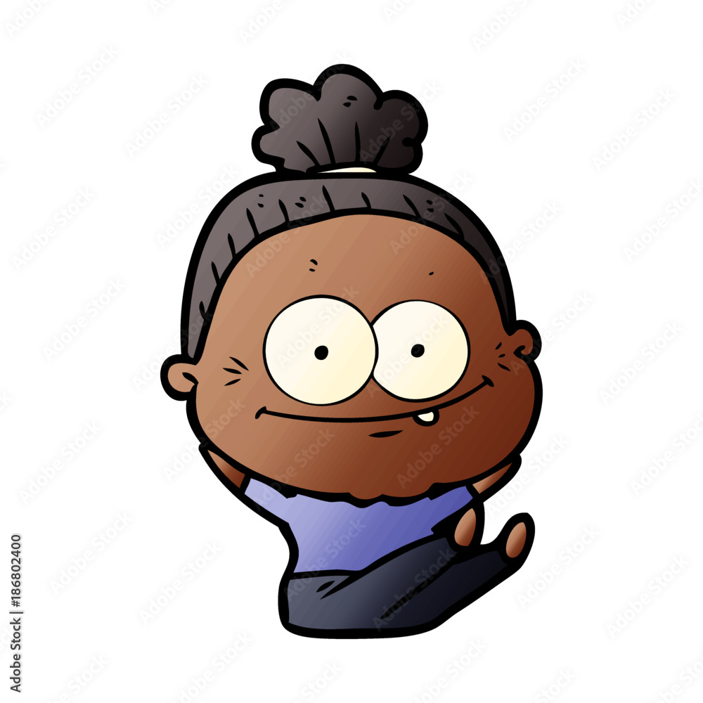 cartoon happy old woman cartoon happy old woman
