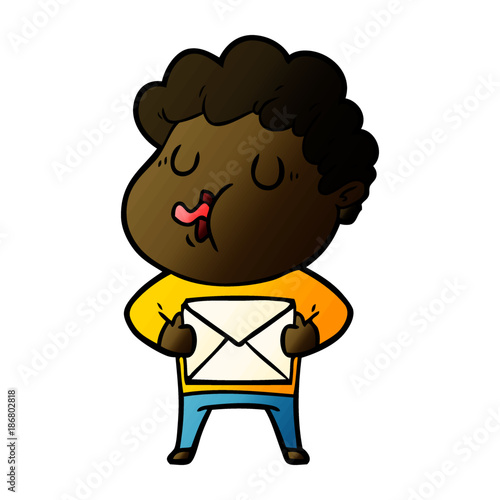 cartoon man singing