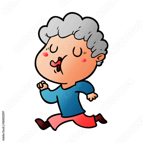 cartoon man singing