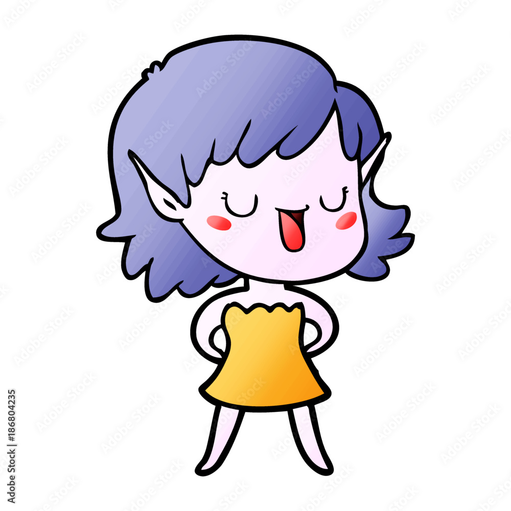 cartoon elf girl cartoon elf girl