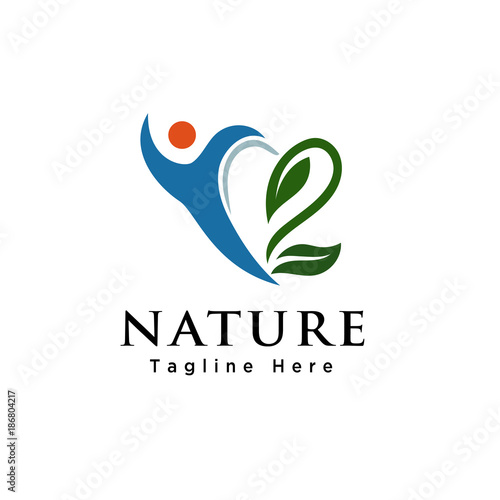 love heart Human health logo