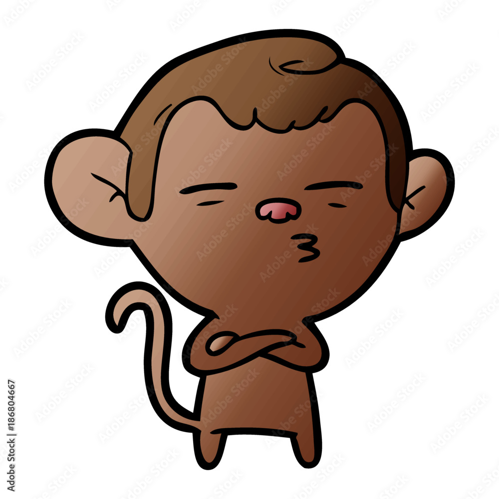 cartoon suspicious monkey cartoon suspicious monkey