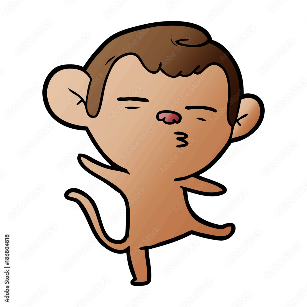 cartoon suspicious monkey cartoon suspicious monkey
