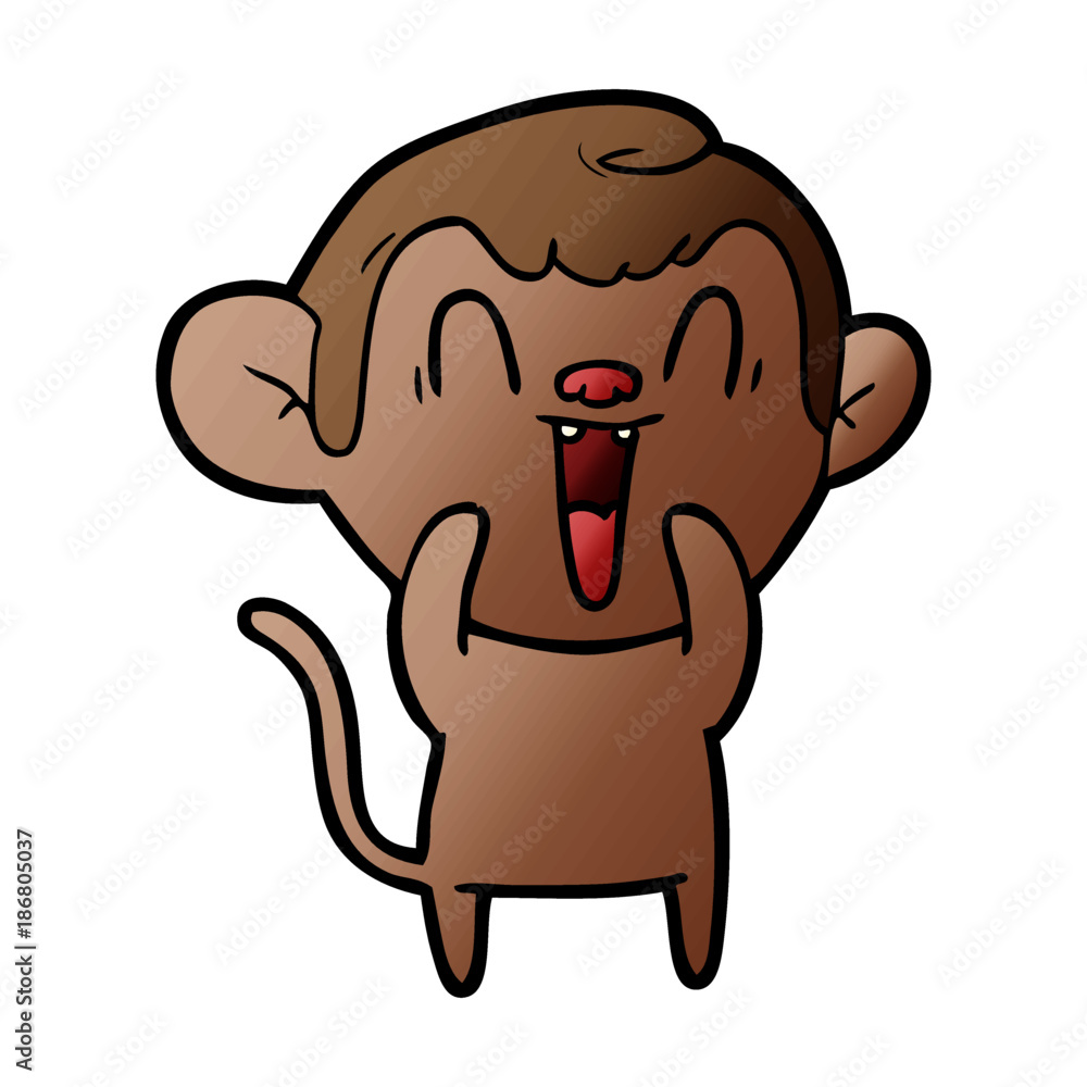 cartoon laughing monkey cartoon laughing monkey
