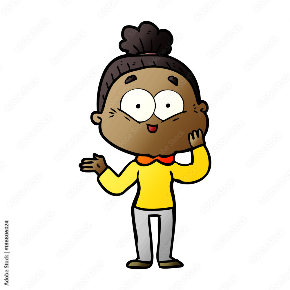 cartoon happy old woman cartoon happy old woman