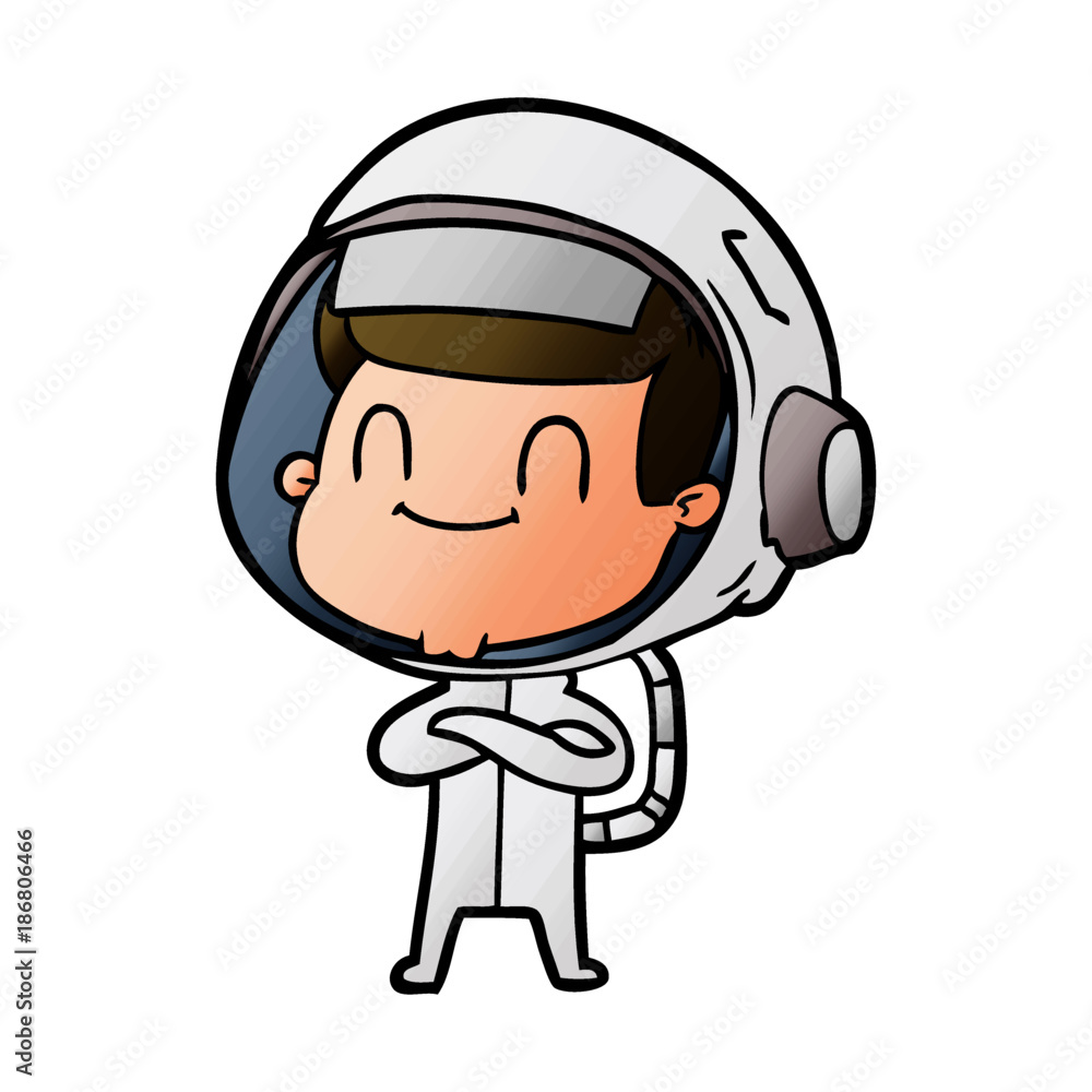 happy cartoon astronaut happy cartoon astronaut