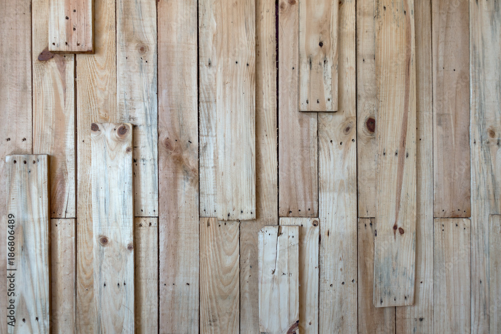 Fototapeta premium Wood plank brown texture background