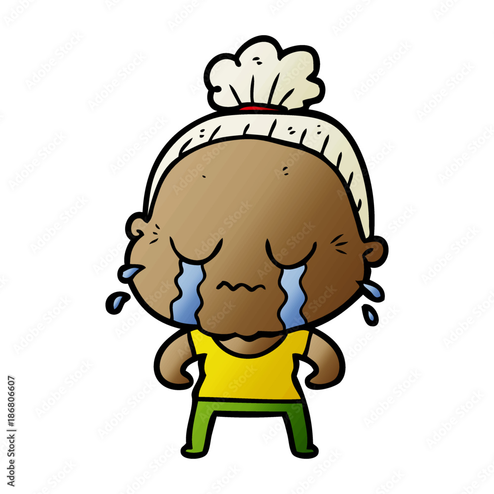 cartoon crying old lady cartoon crying old lady