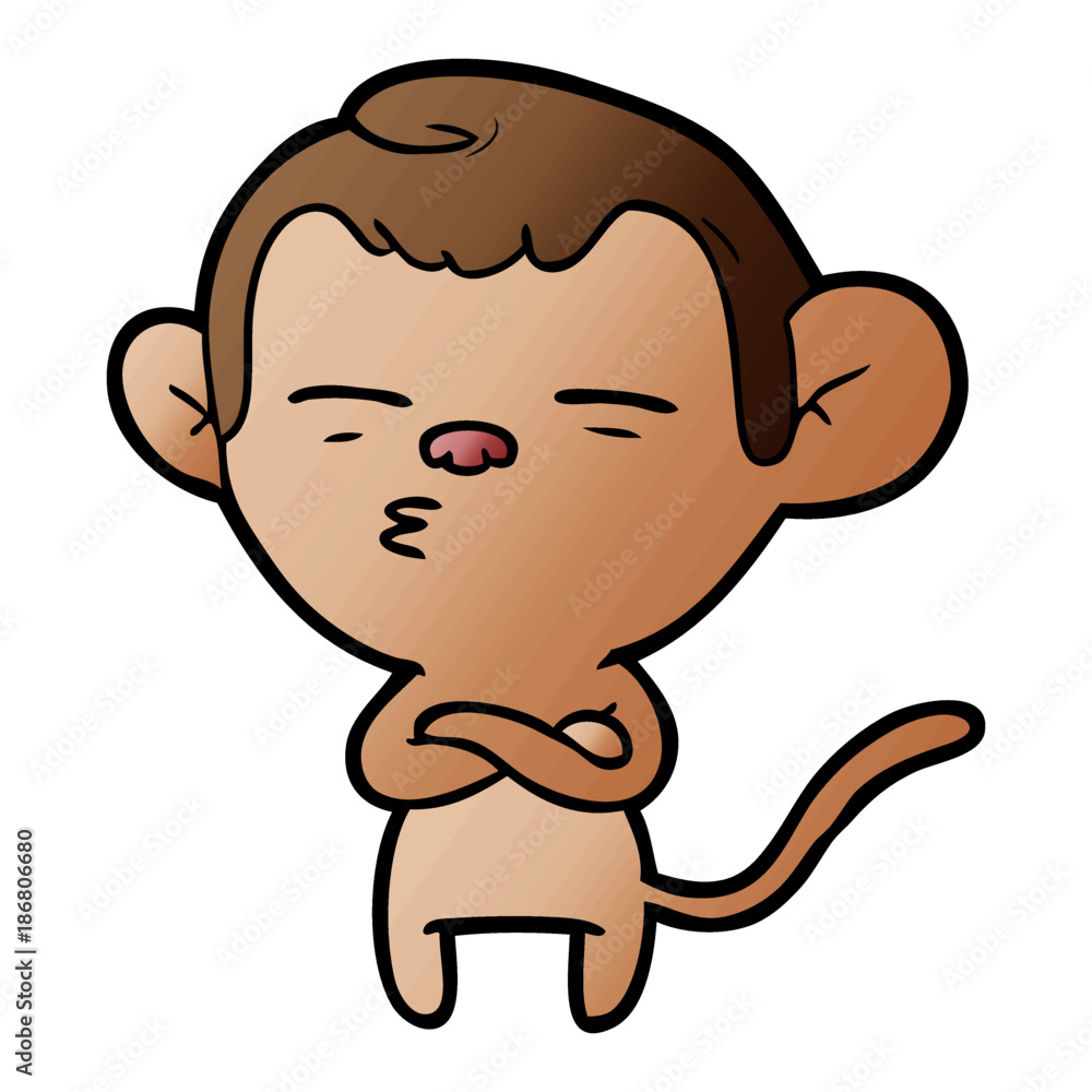cartoon suspicious monkey cartoon suspicious monkey