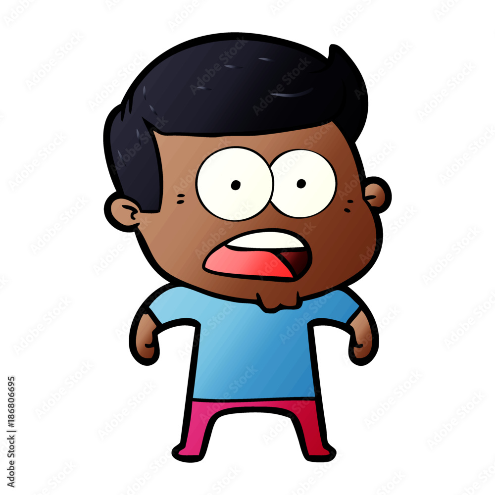 cartoon shocked man cartoon shocked man