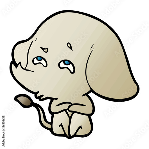 cartoon elephant remembering