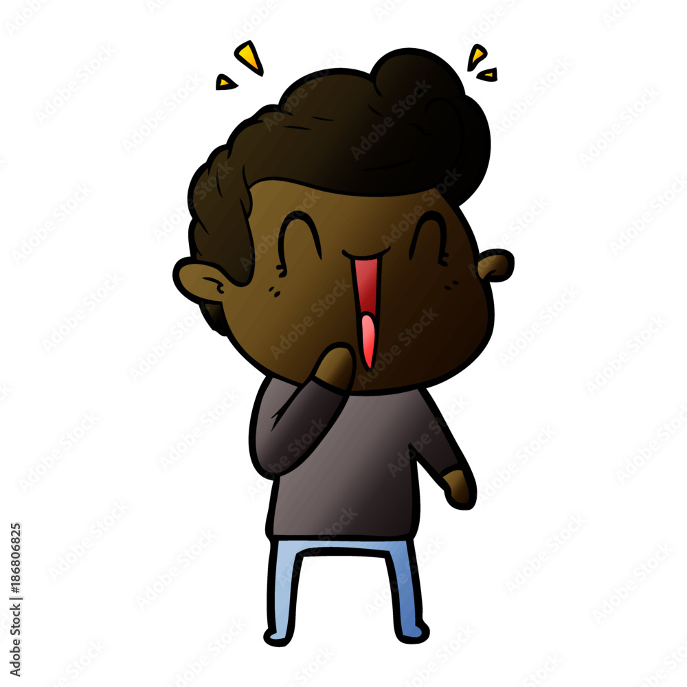 cartoon excited man cartoon excited man