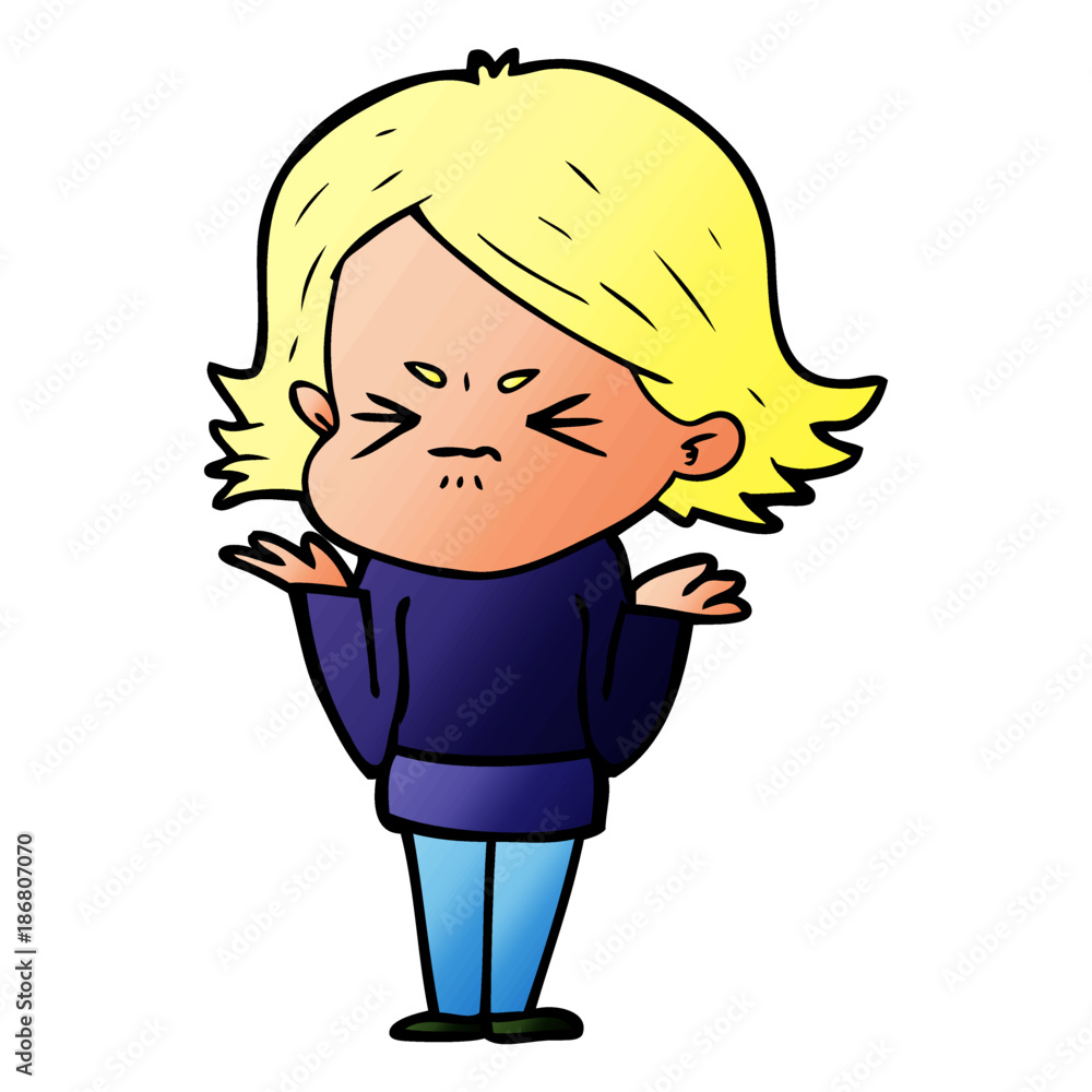 cartoon angry woman cartoon angry woman