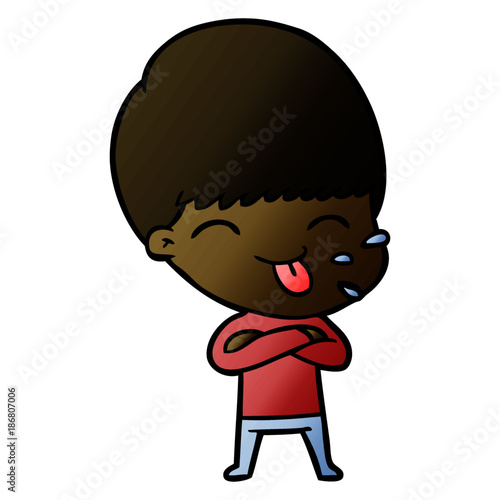 cartoon rude man