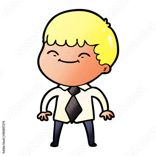 Wallpaper Mural cartoon happy boy Torontodigital.ca