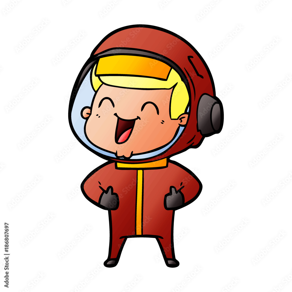 happy cartoon astronaut happy cartoon astronaut