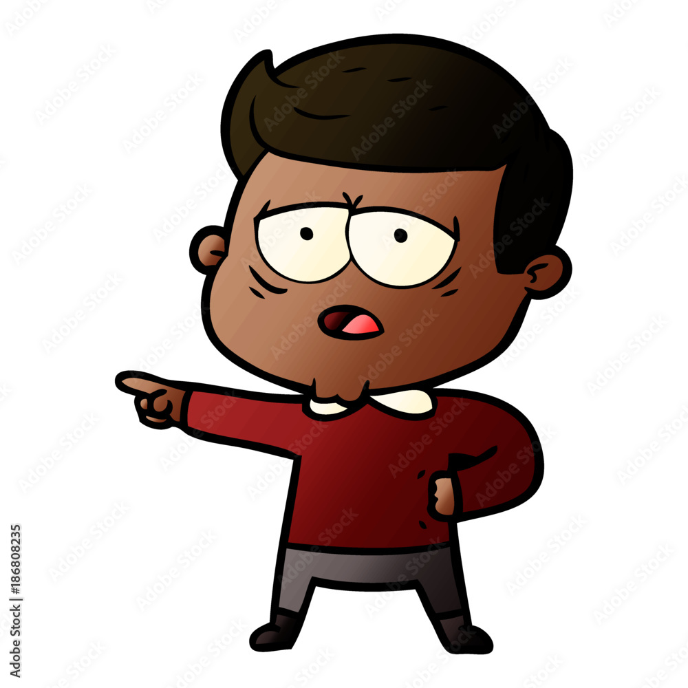 cartoon tired man cartoon tired man
