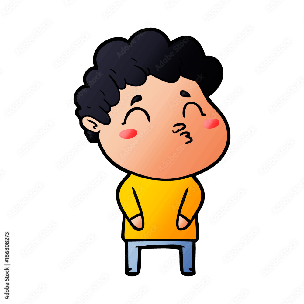 cartoon man pouting cartoon man pouting