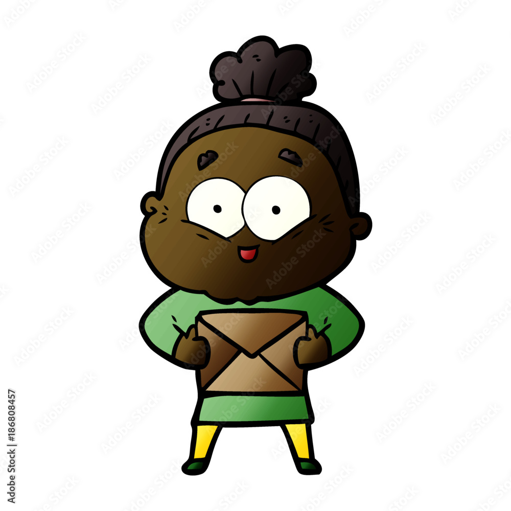 cartoon happy old woman cartoon happy old woman