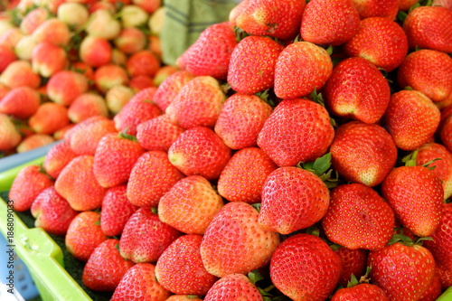 Strawberry fruit in Asia.