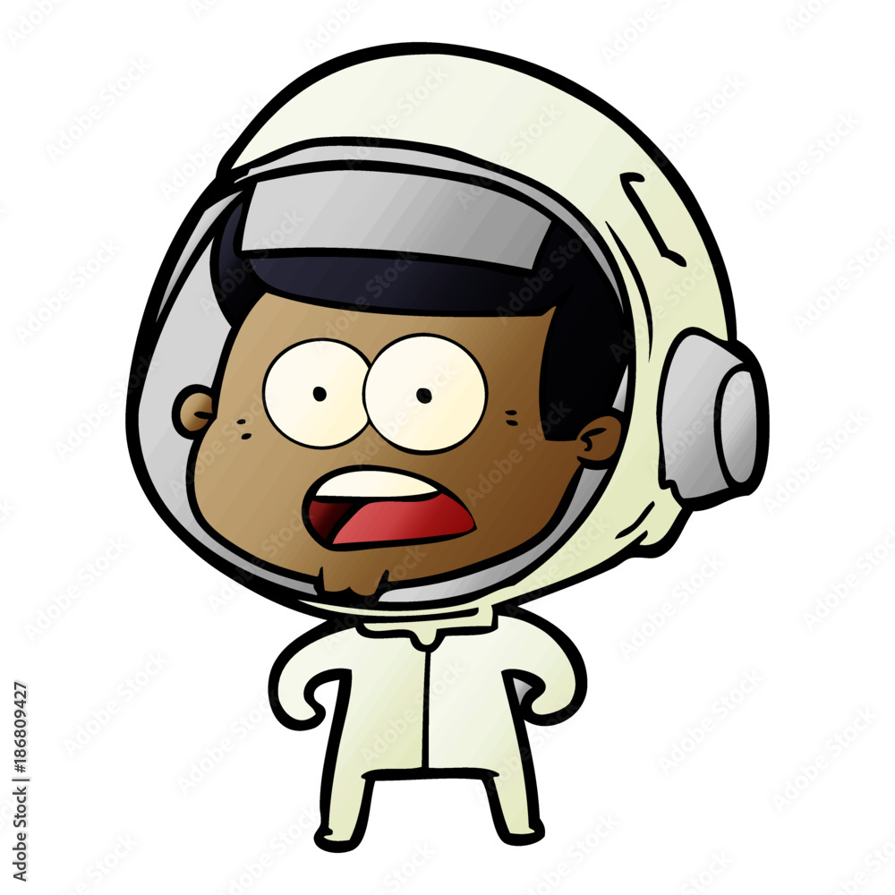 cartoon surprised astronaut cartoon surprised astronaut