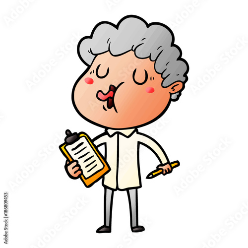 cartoon man singing