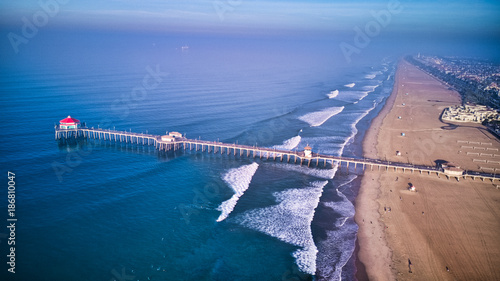 Sticker Huntington Beach at Sunrise