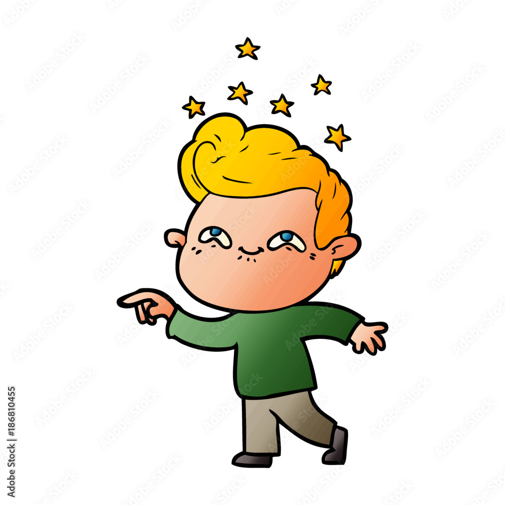 cartoon excited man cartoon excited man