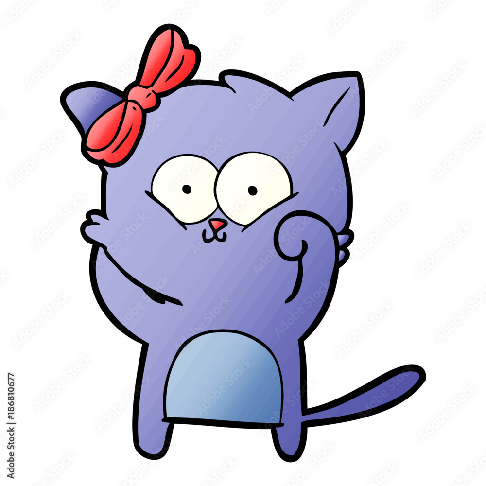 Fototapeta premium cartoon cat