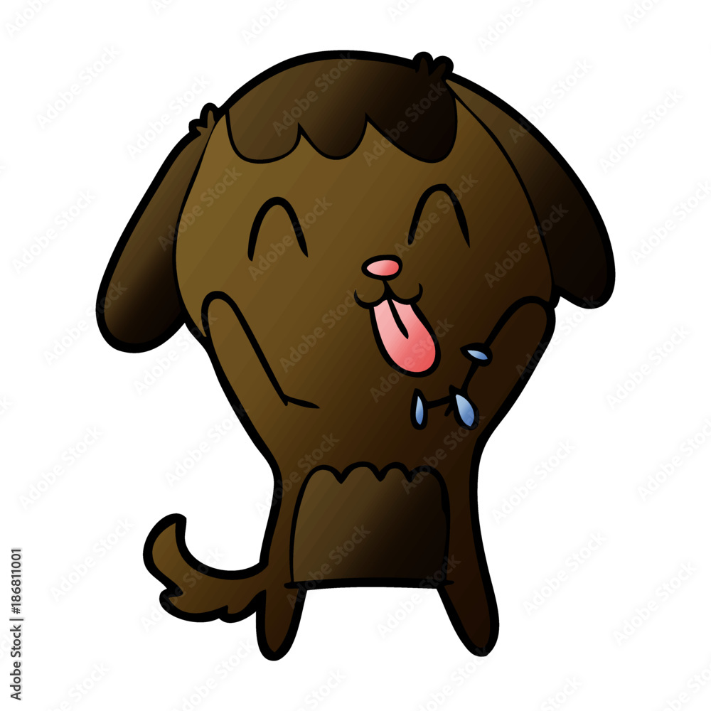 Fototapeta premium cute cartoon dog