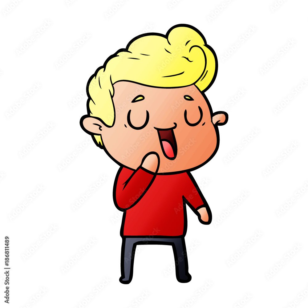 happy cartoon man happy cartoon man