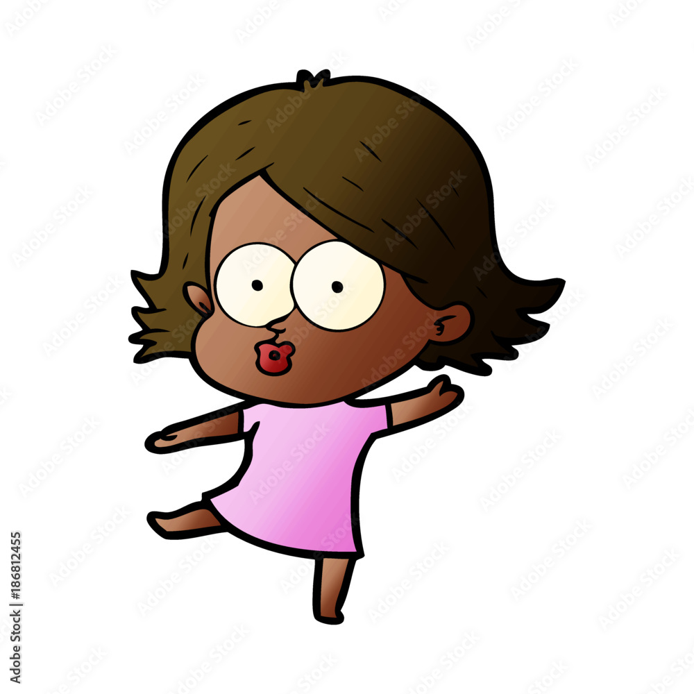 cartoon girl pouting cartoon girl pouting