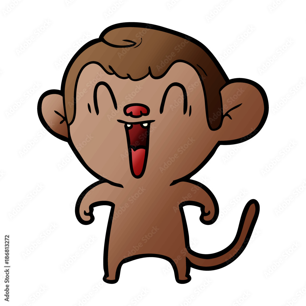 cartoon laughing monkey cartoon laughing monkey