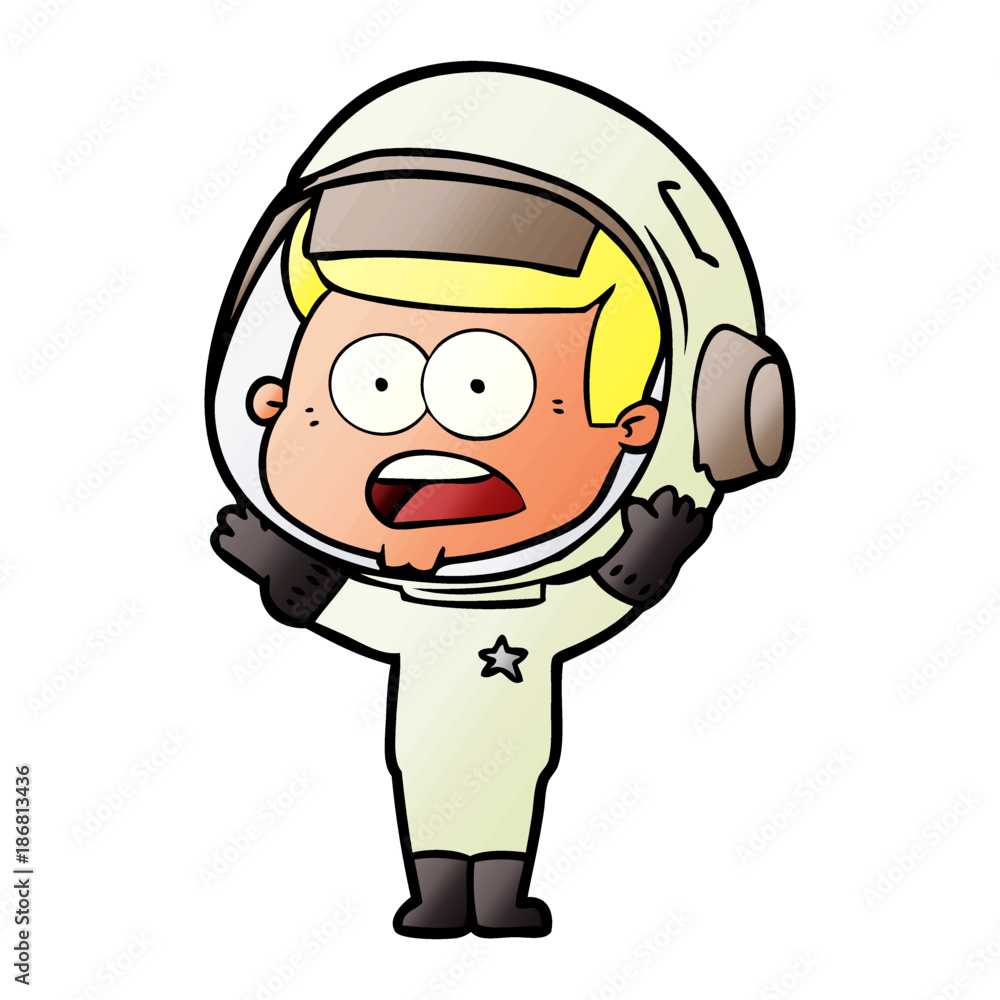 cartoon surprised astronaut cartoon surprised astronaut
