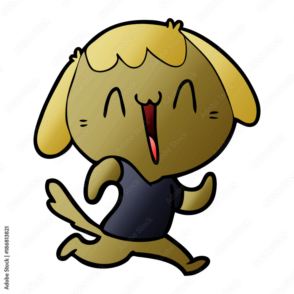 Obraz premium cute cartoon dog