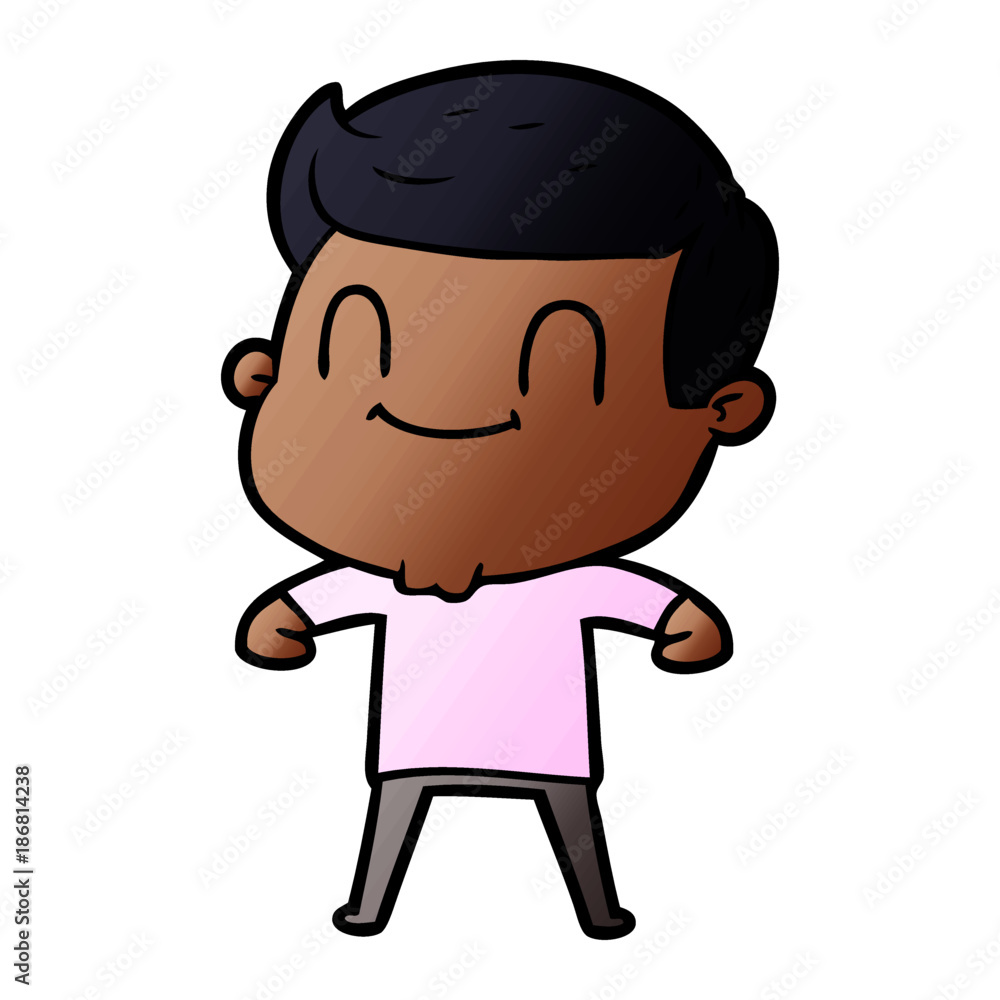 cartoon friendly man cartoon friendly man