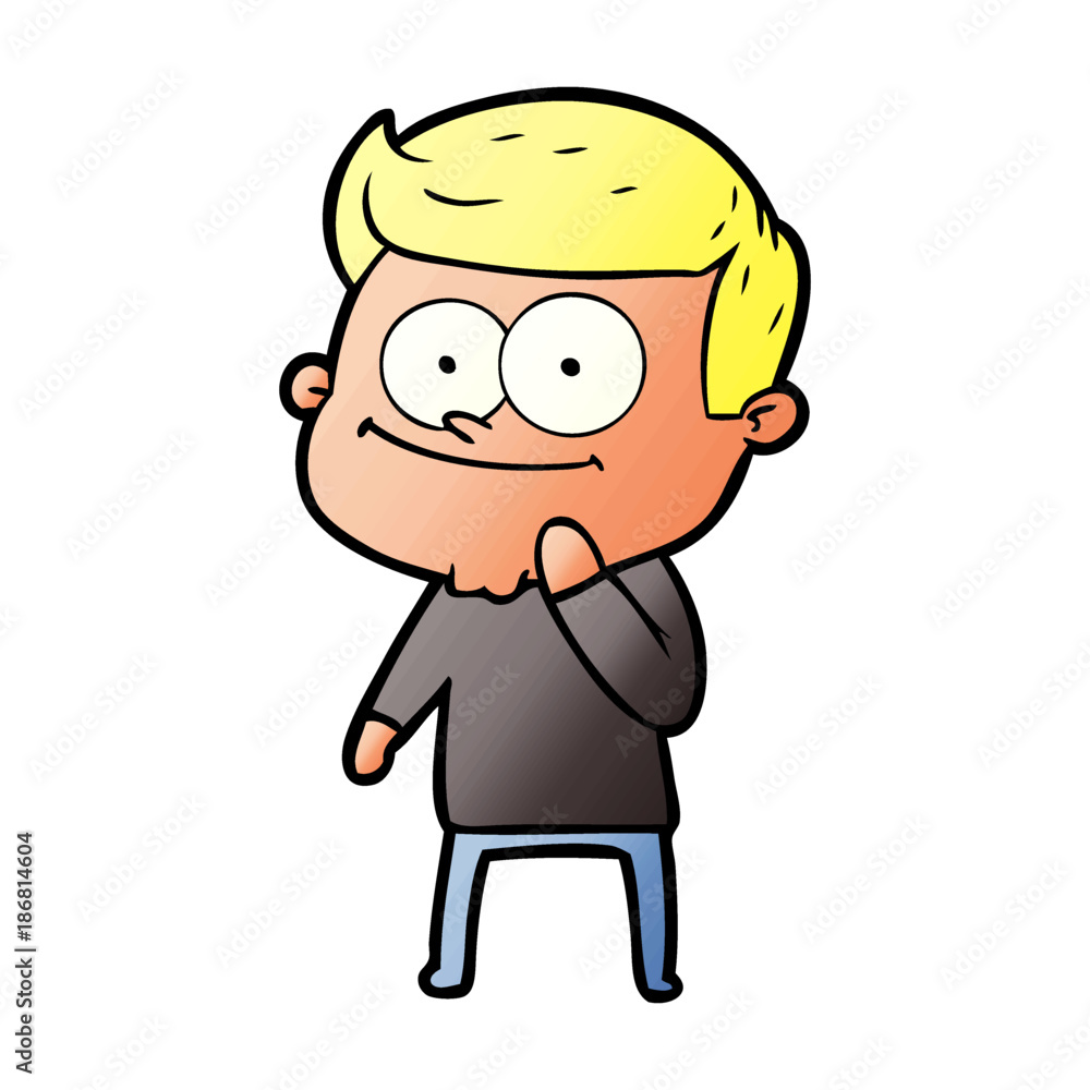 cartoon happy man cartoon happy man
