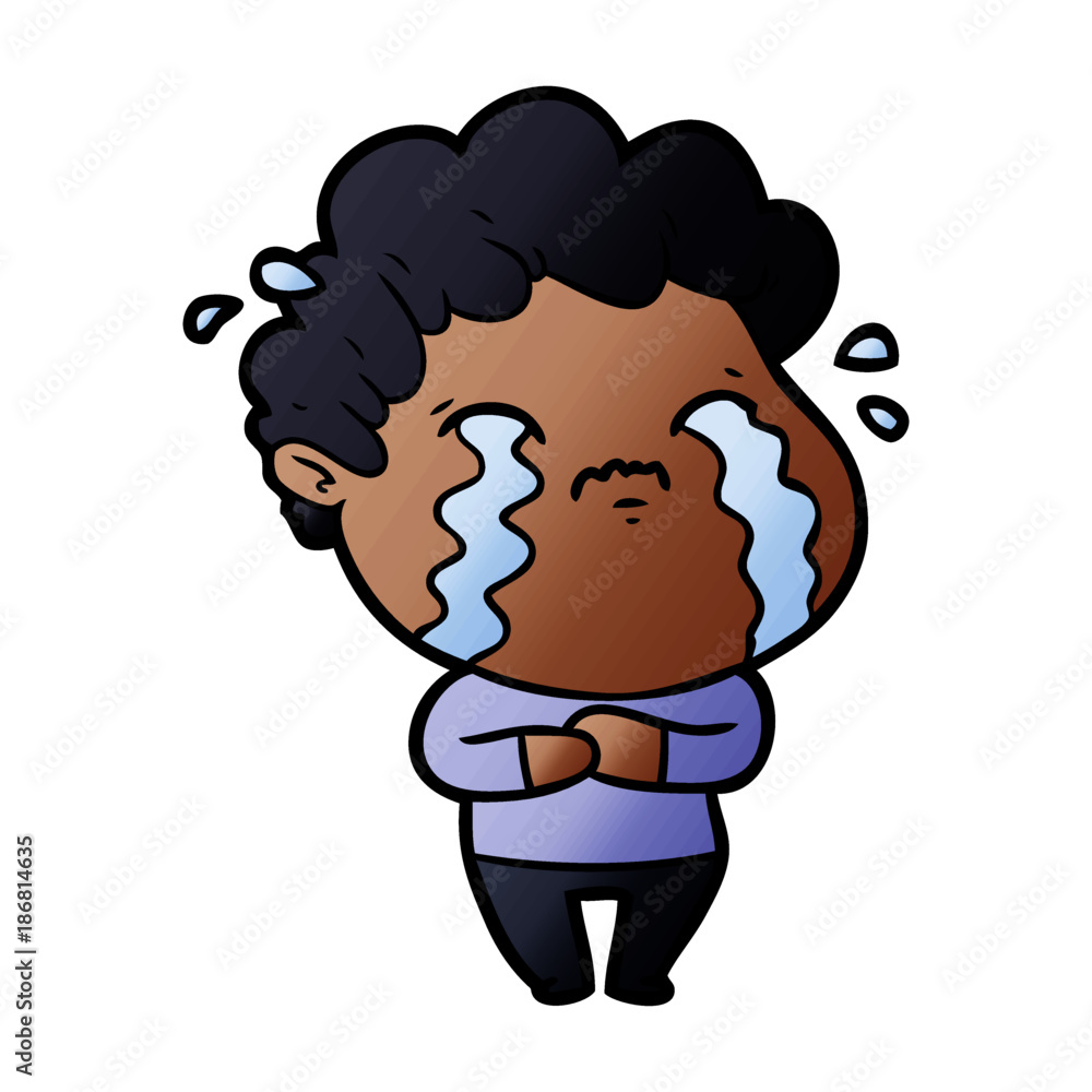 cartoon man crying cartoon man crying