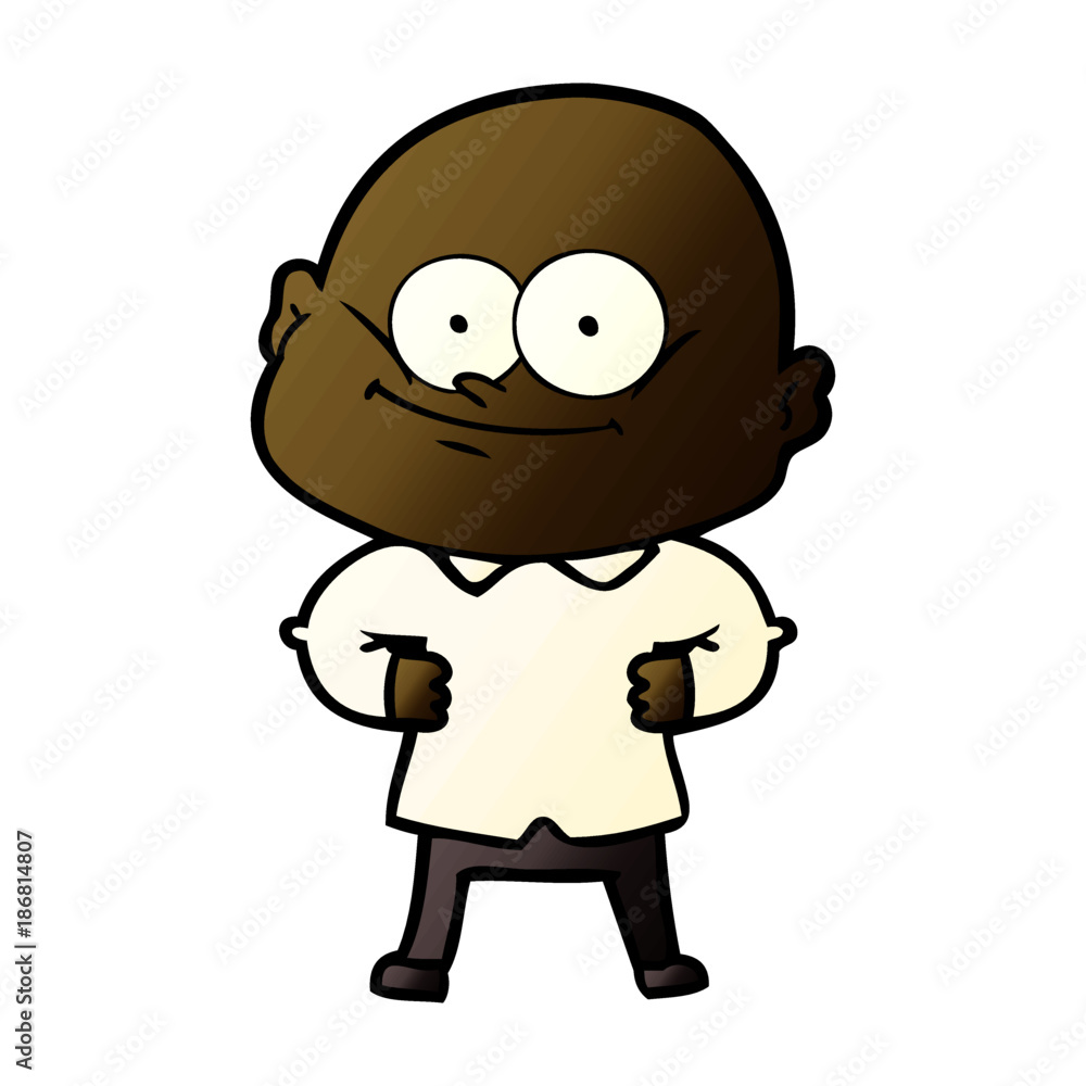 cartoon bald man staring cartoon bald man staring