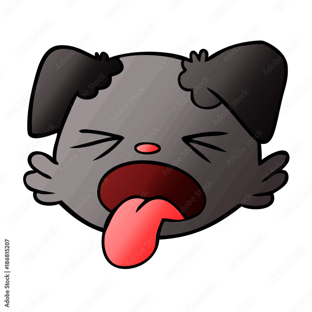 Fototapeta premium cartoon dog face