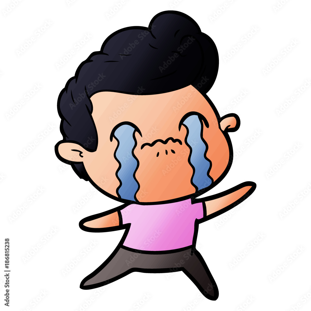 cartoon man crying cartoon man crying