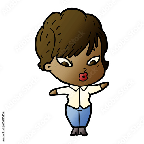 Wallpaper Mural cartoon woman Torontodigital.ca