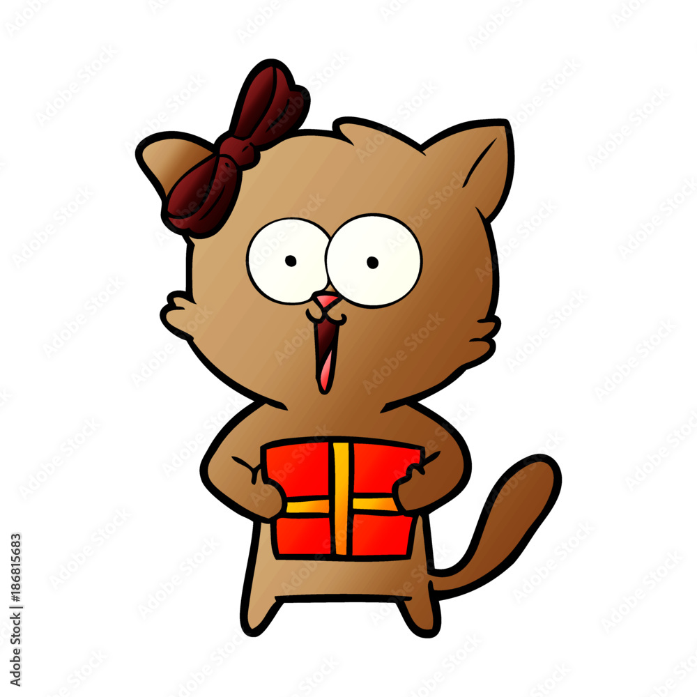 Fototapeta premium cartoon cat