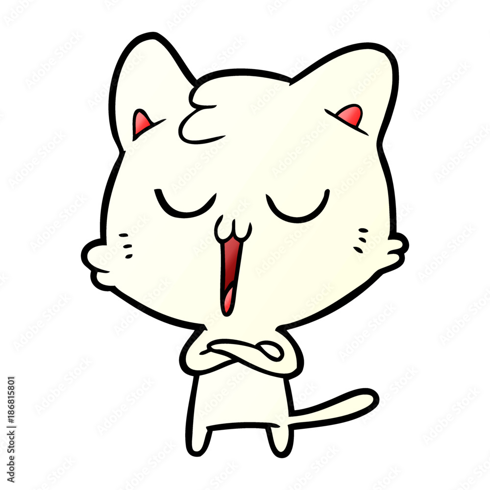 cartoon cat singing cartoon cat singing