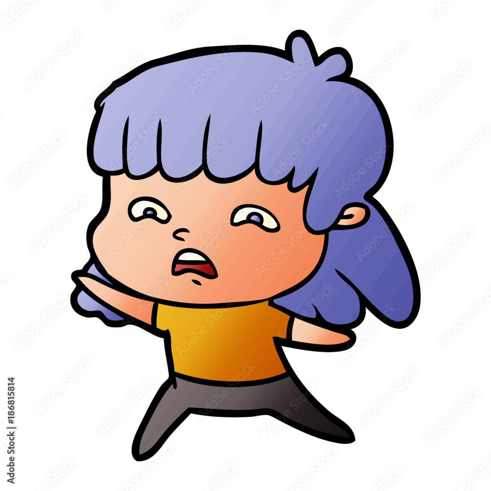 cartoon worried woman cartoon worried woman