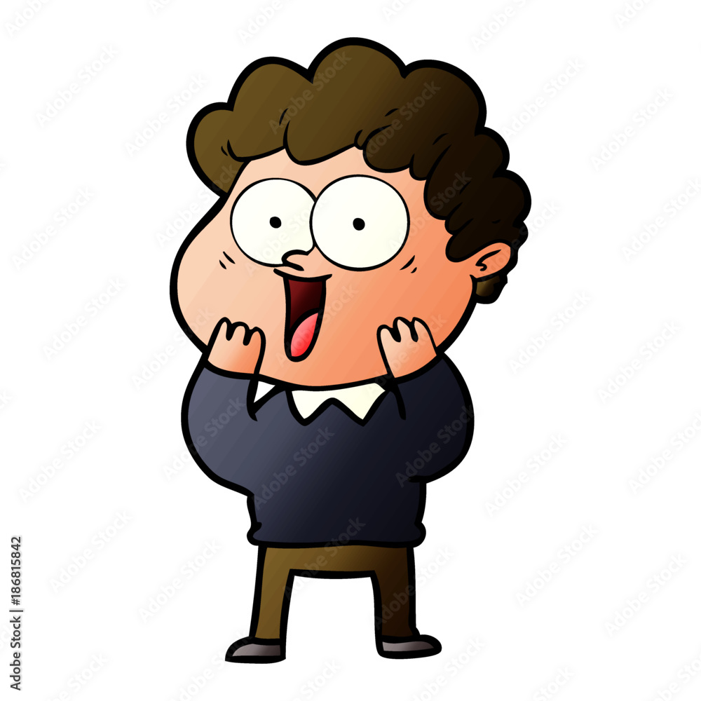 cartoon happy man cartoon happy man