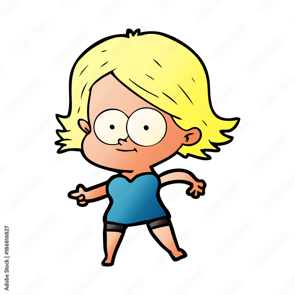 happy cartoon girl happy cartoon girl