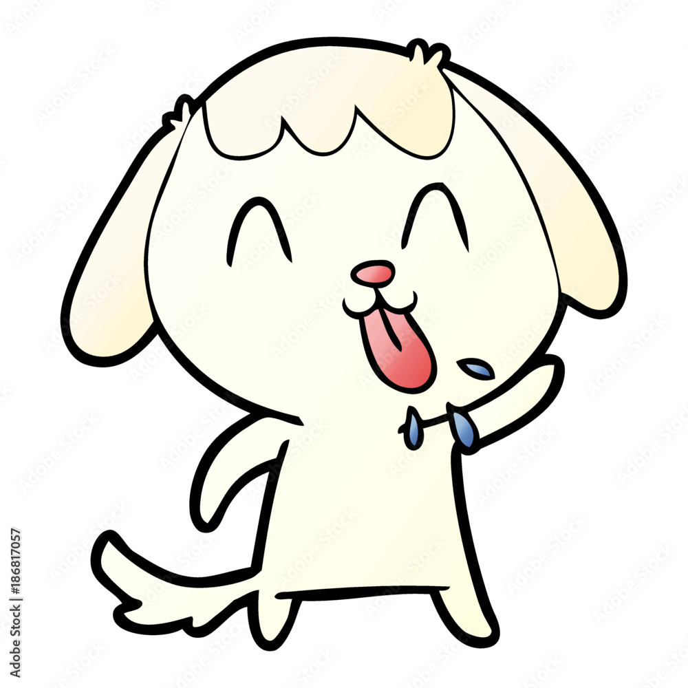 Fototapeta premium cute cartoon dog