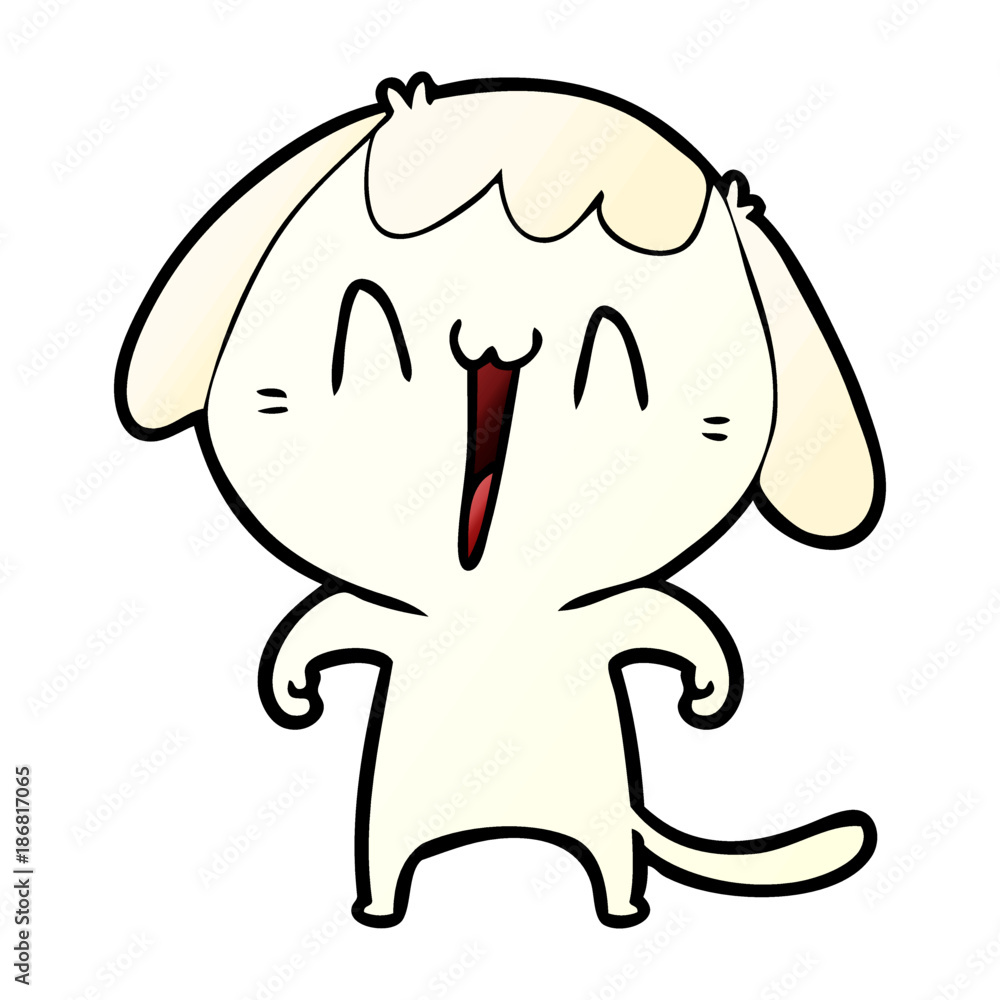 cute cartoon dog