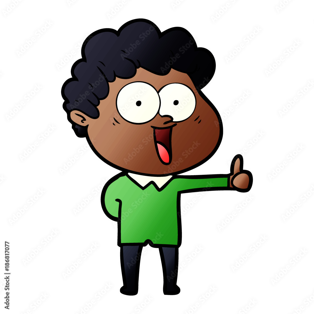 cartoon happy man cartoon happy man